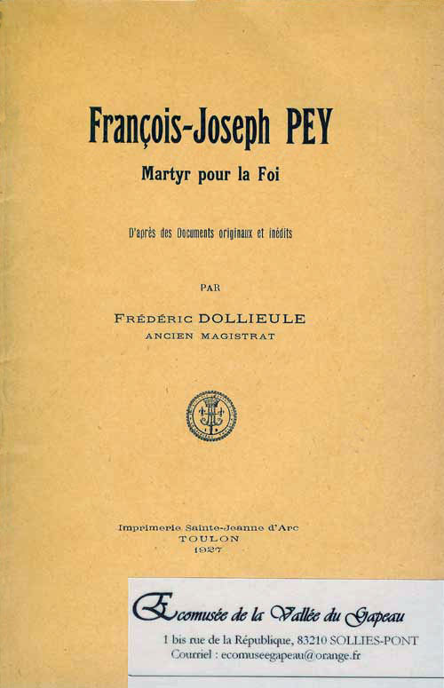 François-Joseph Pey, Dollieule Frédéric