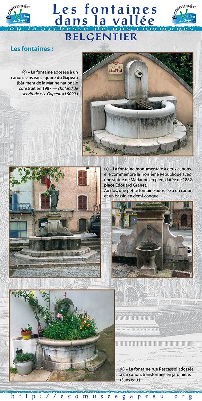 Les fontaines dans la Vallée, Belgentier 2.
