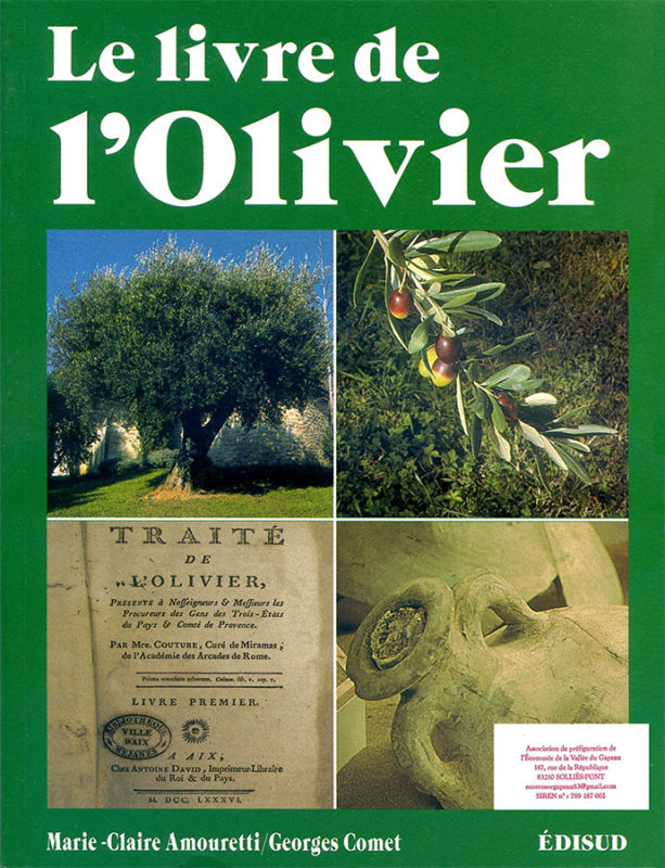 Le livre de L'Olivier, ouvrage de la bibliothèque de l'Écomusée de la vallée du Gapeau.