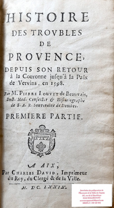 Histoire des troubles de Provence